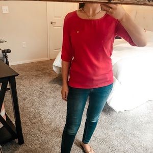 The Limited Hot Pink Blouse